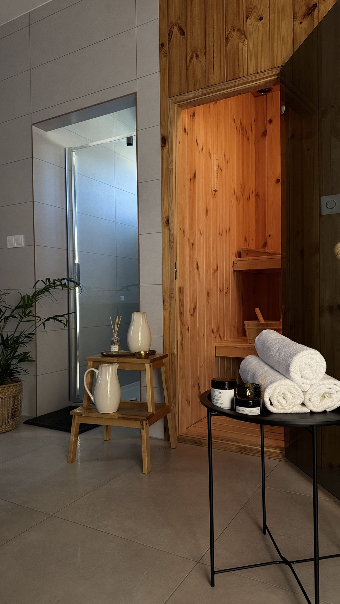 Wellness a sauna